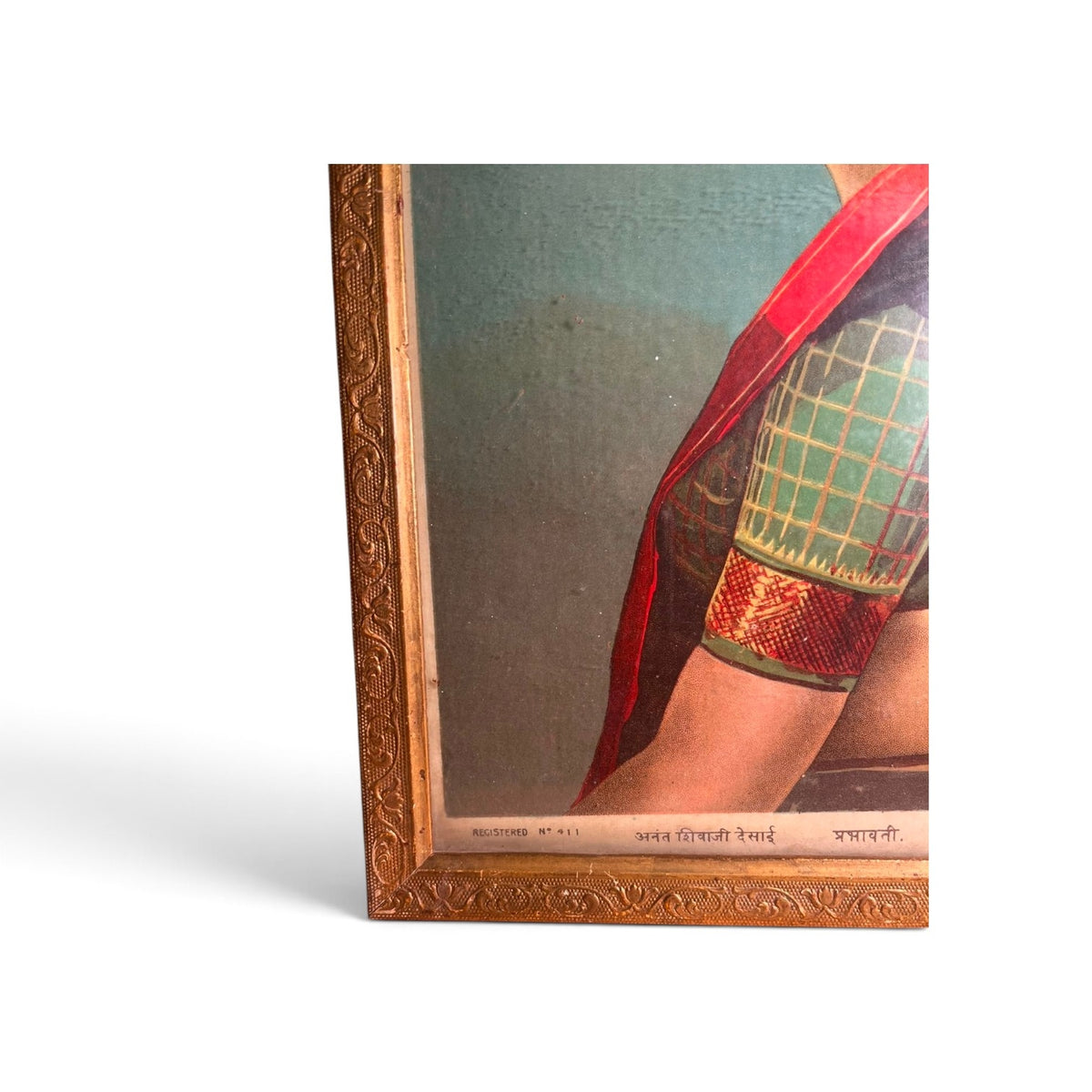 Prabhavati – Rare Original Ravi Varma Press Oleograph