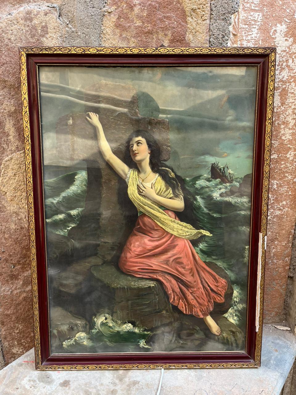 Vintage English Lithograph
