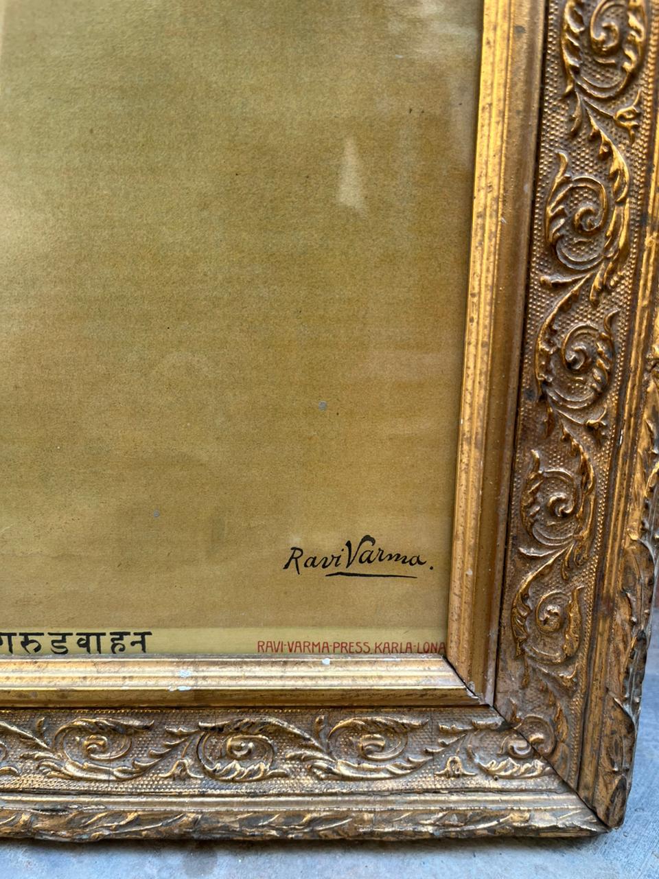 Vintage Ravi Varma Large Size Oleograph