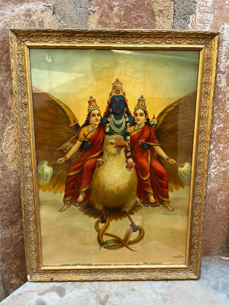 Vintage Ravi Varma Large Size Oleograph