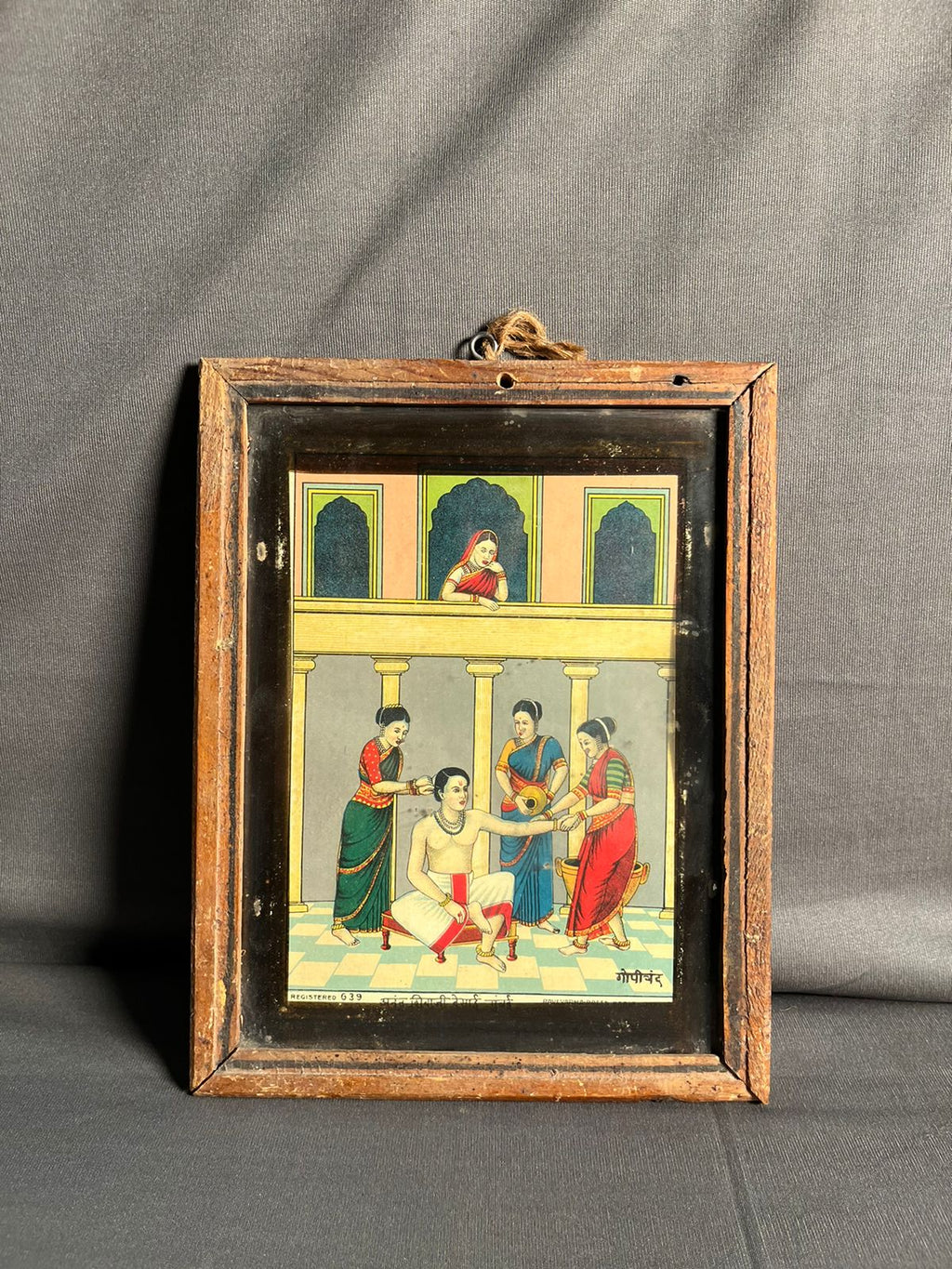 Vintage Ravi Varma Small Size Oleograph