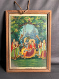Vintage Hemchandra Bhargav Savan Ka Jhula Oilograph