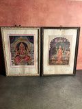Vintage Ma Laxmi And Shree Ganesh G Lithographs