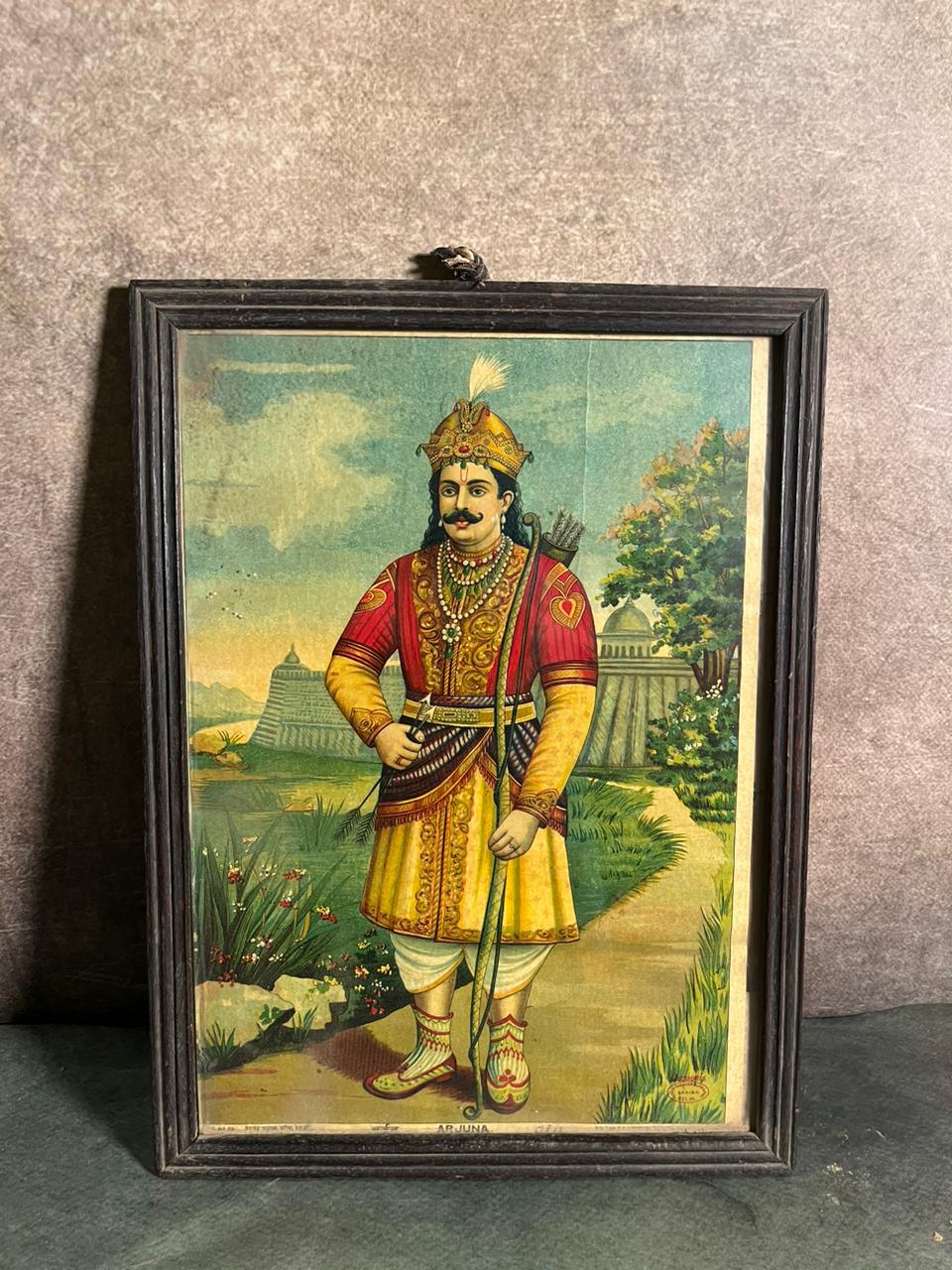 Rare Vintage Lithograph – Arjuna