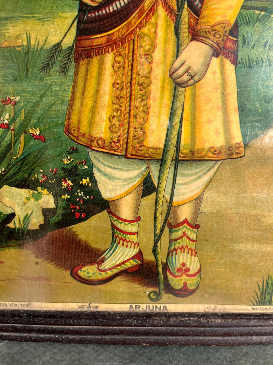 Rare Vintage Lithograph – Arjuna