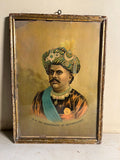 Vintage Portrait of H.H. The Maharajah of Bhownugger (Framed Print)