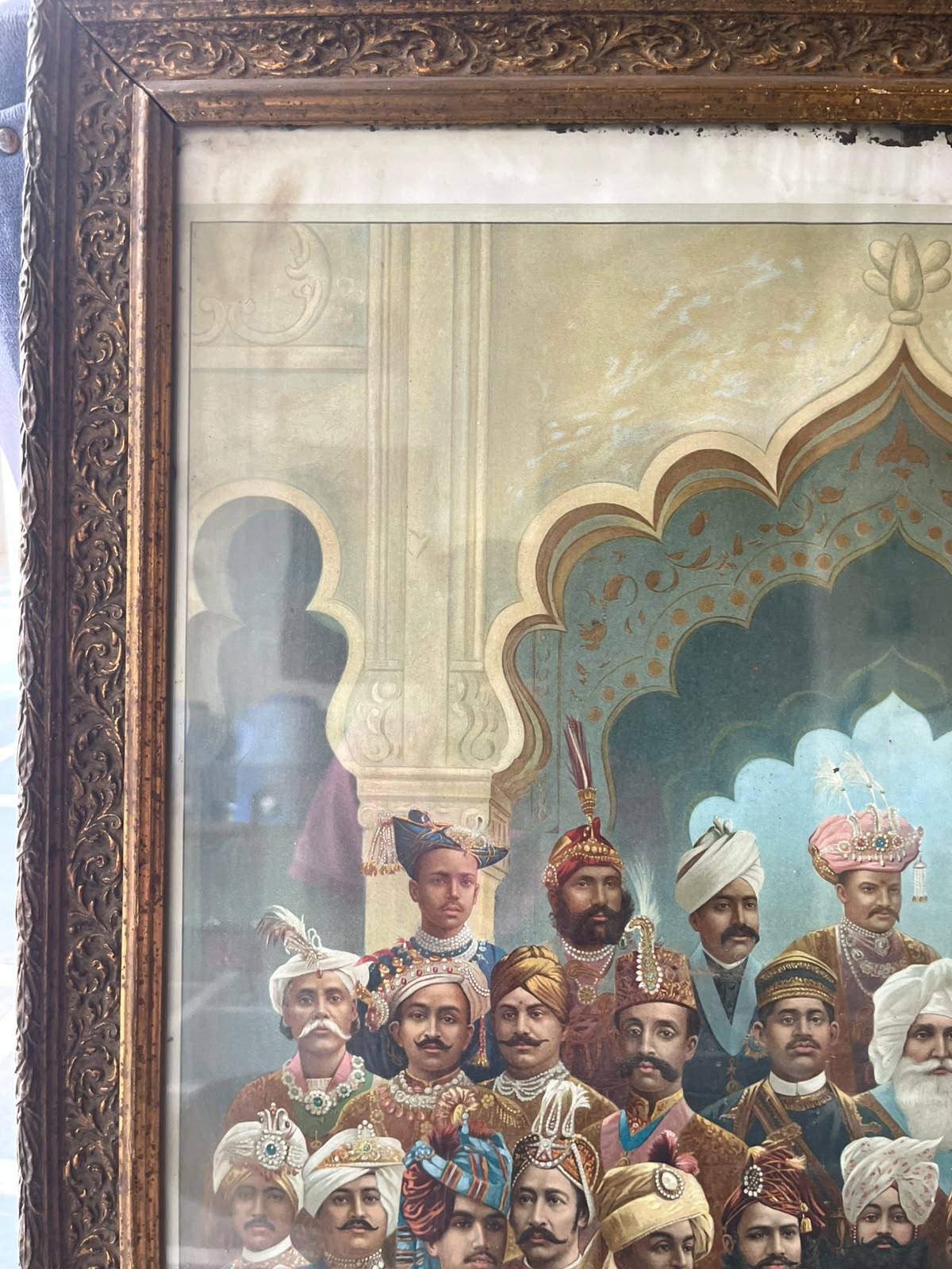 Vintage the ruling princess of India 40 kings beautiful very rare lithograph