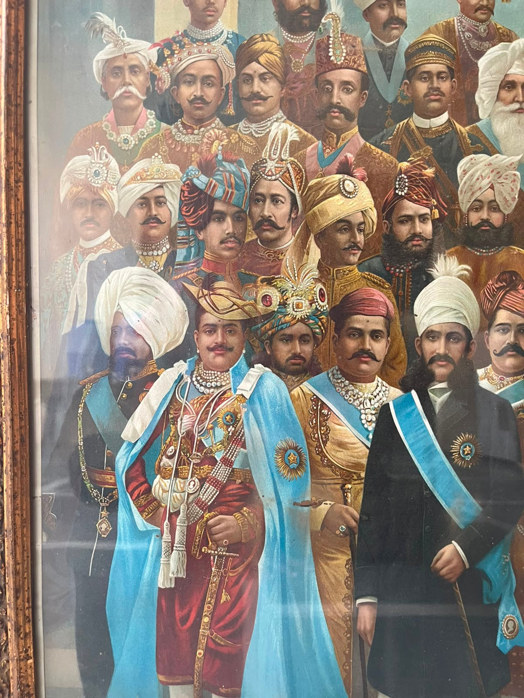 Vintage the ruling princess of India 40 kings beautiful very rare lithograph