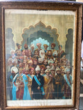 Vintage the ruling princess of India 40 kings beautiful very rare lithograph