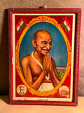 Vintage Mahatma Gandhiji Portrait Print – Har Narayan & Sons, Bombay | Historic Indian Print