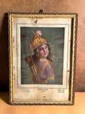 Vintage Shri Ram Devotional Portrait Print – Kanhya Lal Lachhu Mal, Delhi | Historic Indian Religious Art