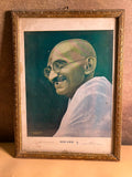 Vintage Mahatma Gandhiji Portrait Print – Indian Art Press, Bombay | No. 1
