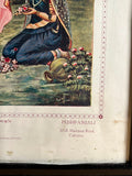 Vintage Pushpanjali – Radha Krishna Framed Art Print | Calcutta