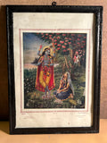 Vintage Chaturali – Radha Krishna Devotional Art Print | Calcutta