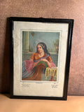 Vintage “Remembrance / Smriti” Indian Lady Portrait Print – Kanhya Lal Lachhu Mal, Chandni Chowk Delhi | 10 × 14 Inches