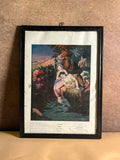 Vintage “Maya-Mirga” Indian Mythological Print – S. C. Banerjee, Calcutta