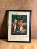 Vintage “First Meeting” Mythological Print – Jaidyalmal Ram Gopal, Delhi