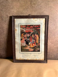 Rare Vintage “Daskhat” Krishna Lithographic Print – Old Calcutta Publication